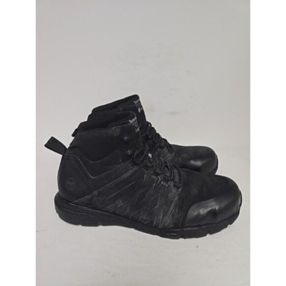 Timberland PRO Men's A297S Radius CTCP Mid Athletic Work Boots Black Size 13W - Picture 2 of 9